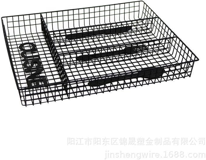 RAYCRAFT WORLD Tray for Drawer, Silverware Organizer, Metal Drawer Organizer Kitchen Utensils Multi Compartments Cutlery Organizer in Drawer (Size:13"x10"x2") Visit the PAUL SONS Store