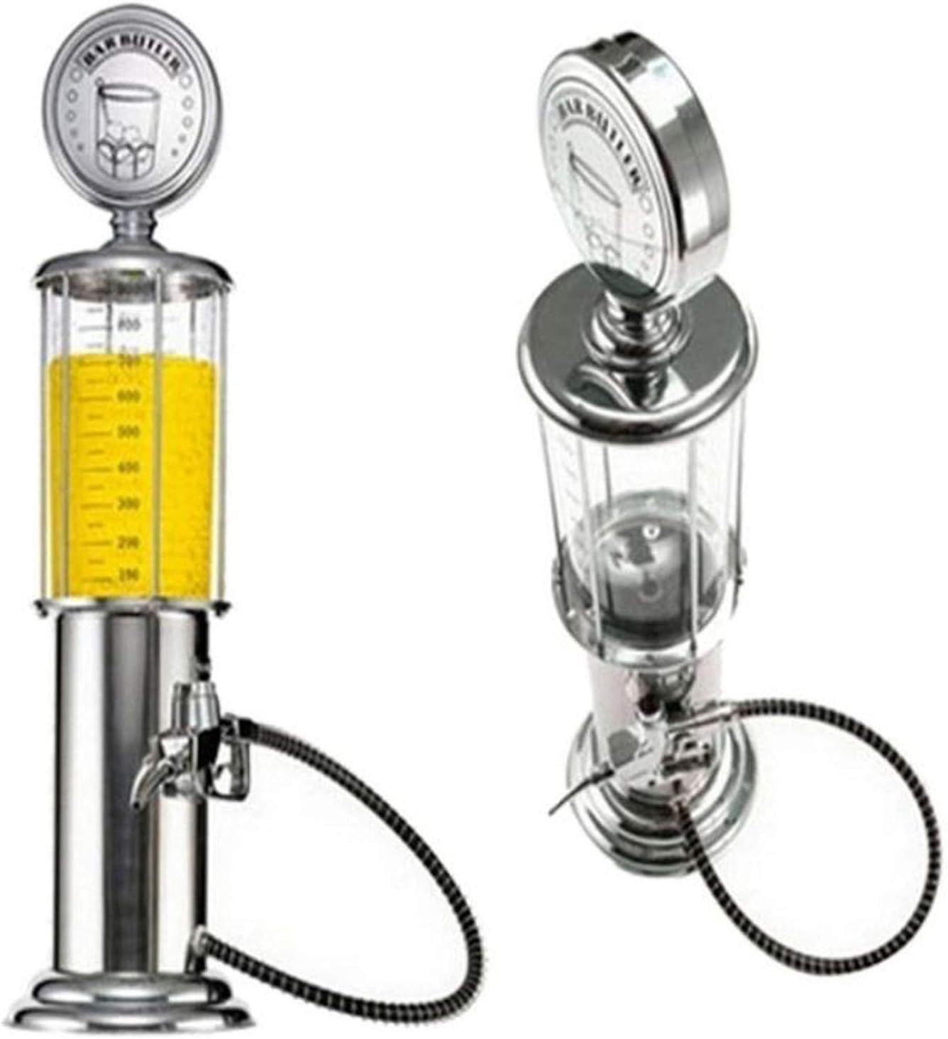 RAYCRAFT WORLD Beer Tower, 900ML Tower Dispenser with Ice Tube, Tabletop Beer Dispenser for Parties Bars Pubs Restaurants Pack of 1Pc (Silver, 900 ML)