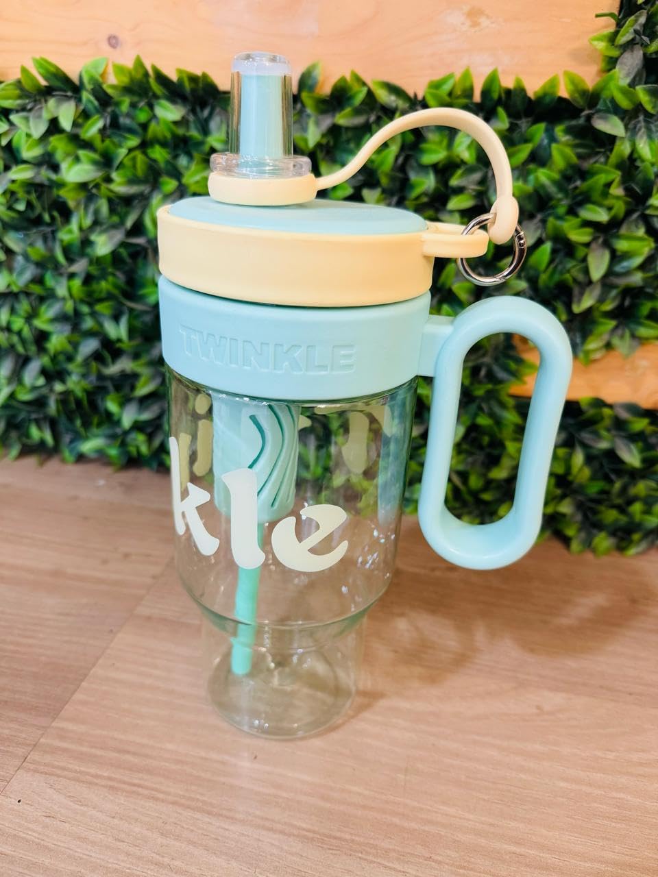 RAYCRAFT WORLD 600ML Plastic Sipper with Plastic Handle Great for Making and Storing Smoothies, Protein Shakes, juices.