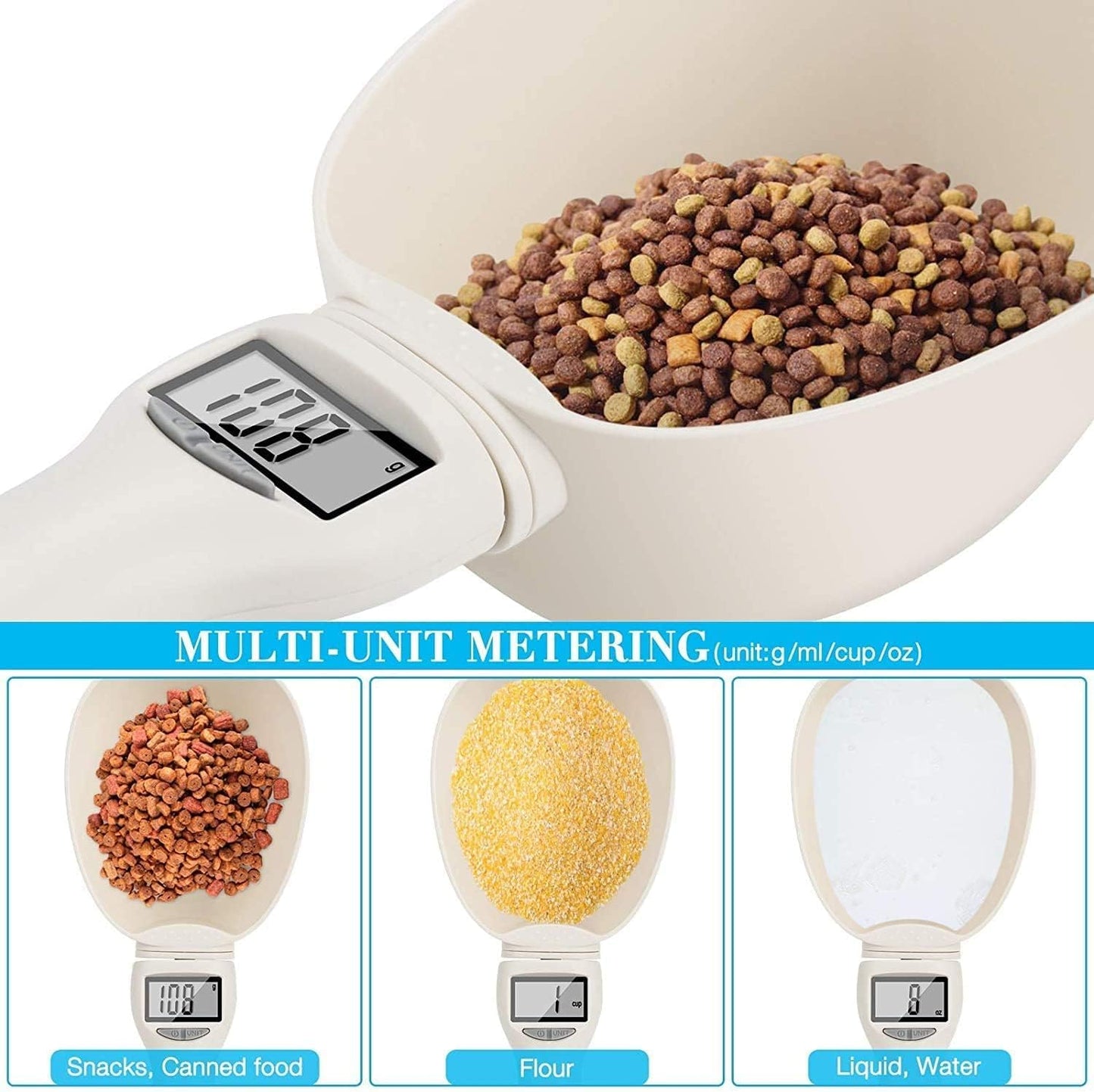 RAYCRAFT WORLD Digital Measuring Spoon,Digital Spoon Scale with LCD Screen Display, Digital Food Spoon Scale, Electronic Measuring Spoon for Kitchen Gadgets and Daily Meals (Pack of 1Pc)