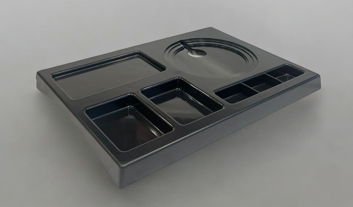 RAYCRAFT WORLD Kettle Tray Made of ABS Plastic Square, Hotel Room Serving Service Size: 16"x12"x1.5"