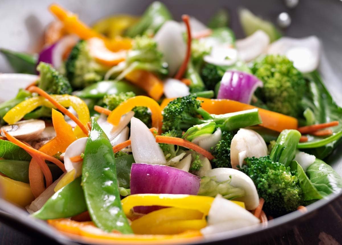 RAYCRAFT WORLD Wok Pan, Woks & Black Carbon Steel Stir Fry Pans, Gas, Cooktop, No Chemical Coated, Round Bottom Chinese Wok