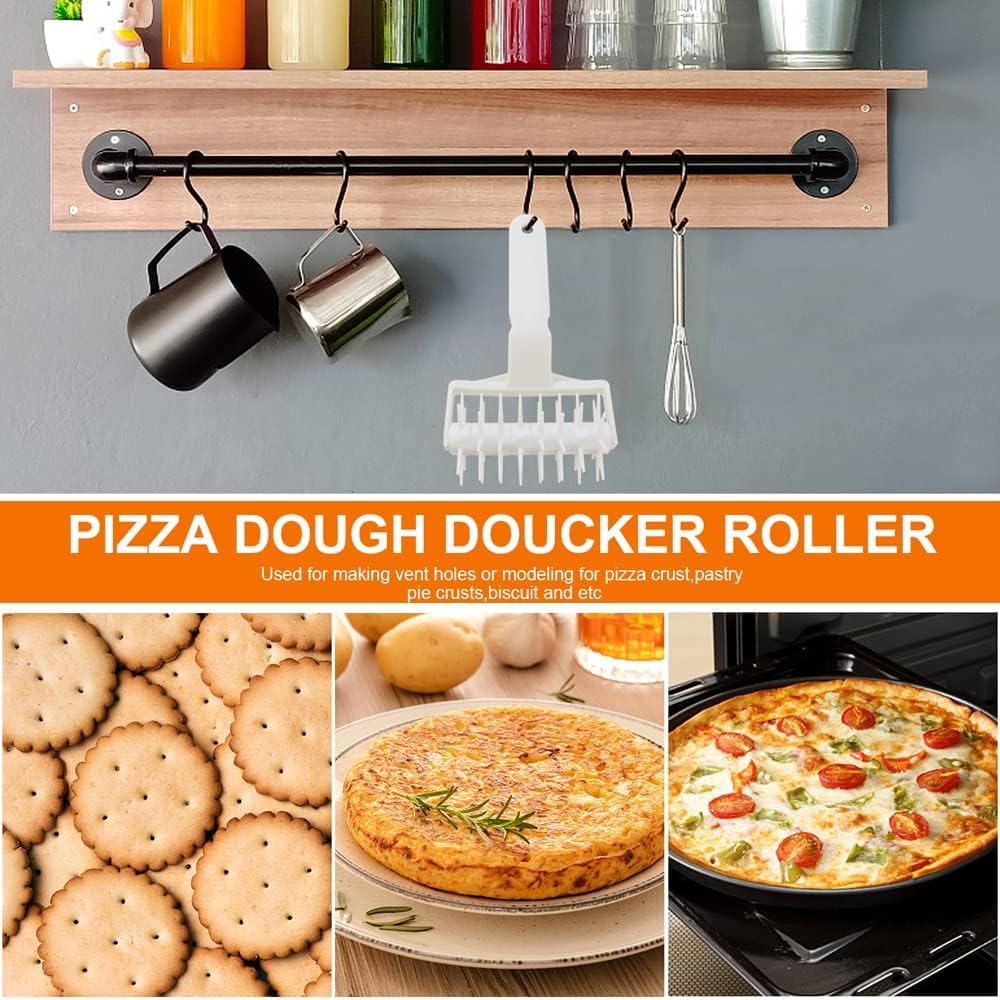 RAYCRAFT WORLD Dough Docker Pizza Pie Dough Roller Pizza Docker Roller Baking Tools for Pizza Crust Pastry Dough Pie Pizza Bread (Pack of 1Pc)