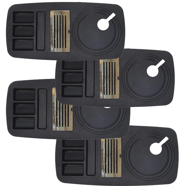 RAYCRAFT WORLD Electric Kettle Tray with SS Grid Made of ABS Plastic Oval